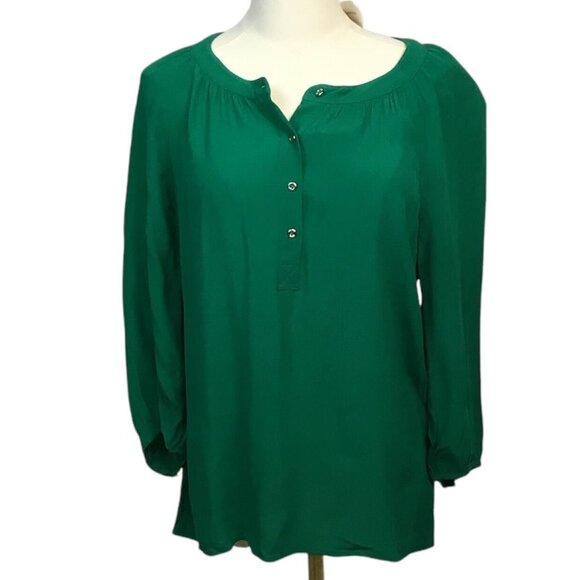 Banana Republic Women Green Blouse size XS w/ tag - Picture 1 of 4